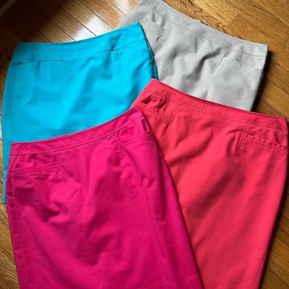 Nordstrom Halogen Khaki/Tan Fully-lined Skirt - Size 12 - Picture 4 of 4